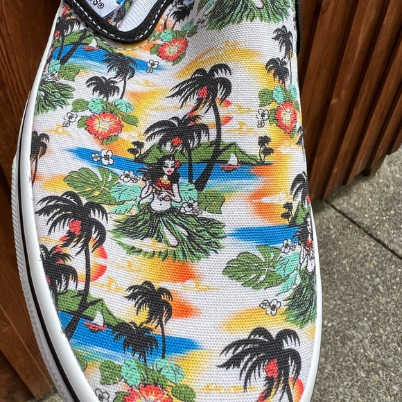 Vans Aloha print Slip-on Shoes M6.5 W8 - Picture 5 of 6